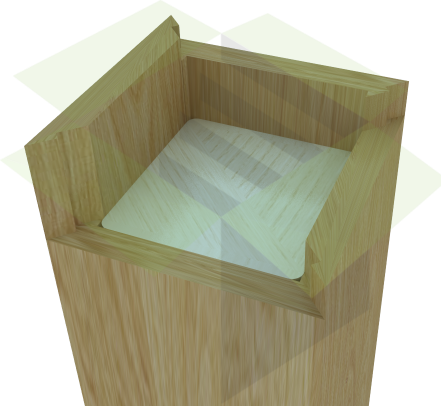 StairBox Newel Cladding-Close up