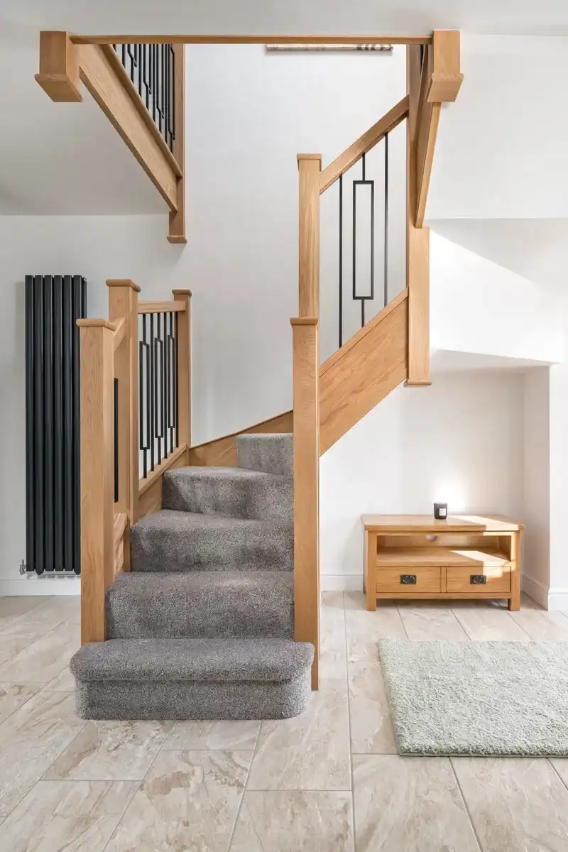 black metal stair spindles