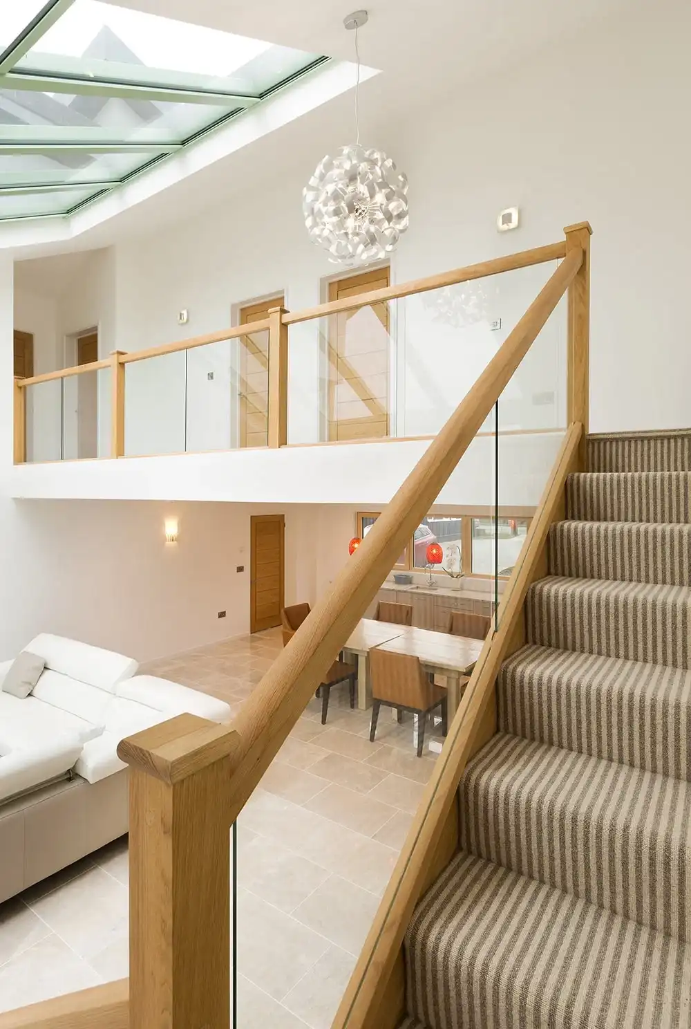 glass balustrade staircase